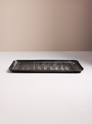 Imagen 2 del producto Bandeja Negra Wabi Sabi 37x19 cm