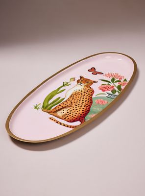 Imagen 2 del producto Bandeja Ovalada Leopardo 51x19.5 cm