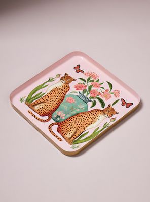 Imagen 2 del producto Plato Cuadrado Leopardo 25x25x1.5 cm