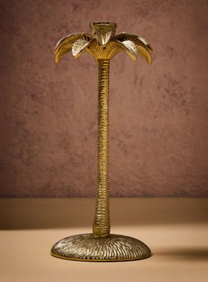 Imagen 2 del producto Candelabro Palmera Dorado M