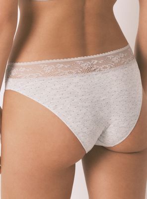 Imagen 2 del producto Calzón Clásico Algodón Estampada Encaje Medio