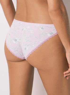 Imagen 2 del producto Calzón Clásico Microfibra Estampado Detalles Encaje