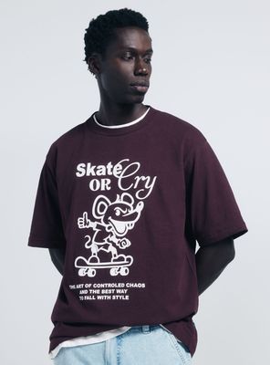 Polera Skate or Cry