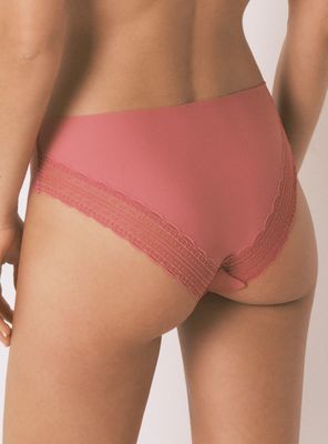 Imagen 2 del producto Calzón Clásico Microfibra Encaje Rosa