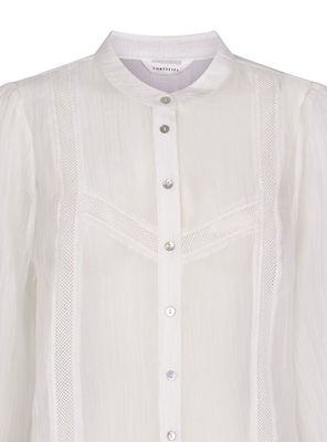 Imagen 2 del producto Blusa Encaje Cuello Mao