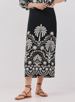 Imagen 1 del producto Falda Recta Estampada