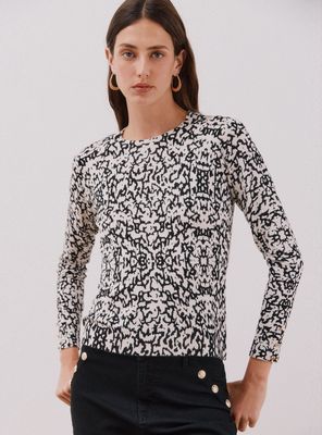 Chaleco Punto Estampado