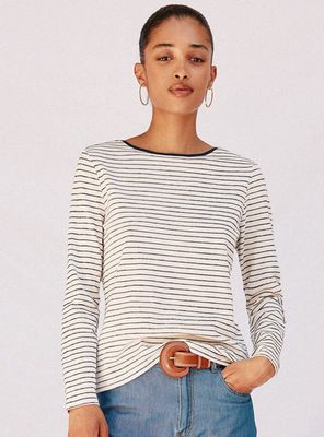 Polera Cuello Barco Rayas