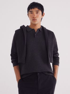 Chaleco Cuello Polo Botones