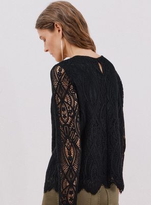 Imagen 2 del producto Top Guipur Manga Larga