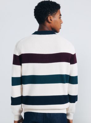 Imagen 2 del producto Chaleco Jersey Rayas Cuello Polo