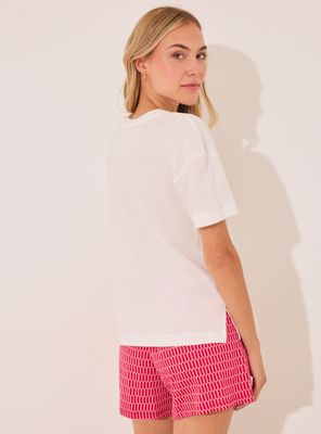 Imagen 2 del producto Pijama Corto Algodón Snoopy Rojo