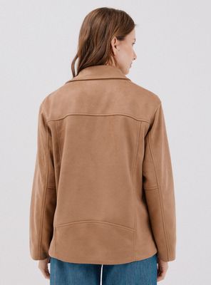 Imagen 2 del producto Chaqueta Biker Efecto Ante