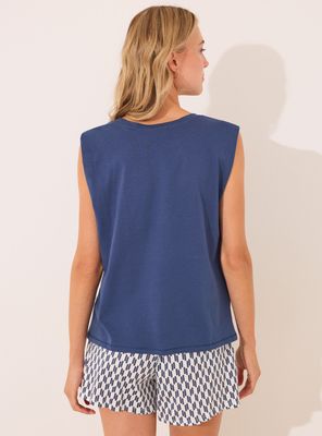 Imagen 2 del producto Pijama Corto Algodón Geométrico Snoopy