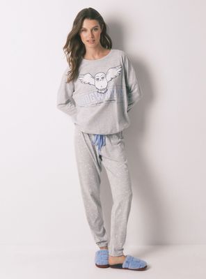 Pijama Largo Algodón Hedwig Gris