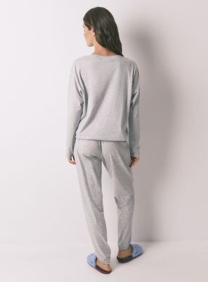 Imagen 2 del producto Pijama Largo Algodón Hedwig Gris