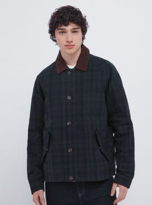 Imagen 2 del producto Parka Cuadros Cuello Pana