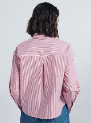 Imagen 2 del producto Camisa Cropped Rayas