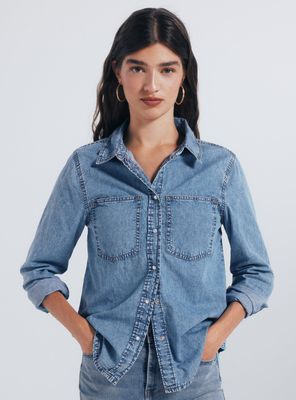Camisa Vaquera Bolsillos