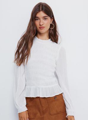 Blusa Romántica Gomas