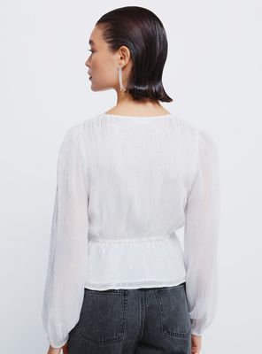 Imagen 2 del producto Blusa Lurex Goma Cintura