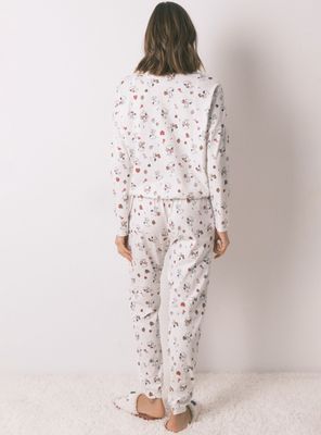 Imagen 2 del producto Pijama Largo Snoopy Algodón Blanco