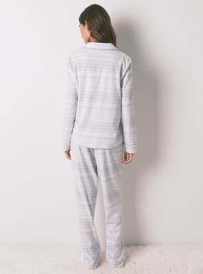 Imagen 2 del producto Pijama Largo Camisero Polar Cenefa