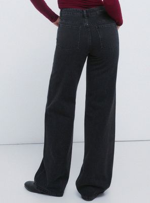 Imagen 2 del producto Jeans de Pierna Ancha con Cristales Brillantes