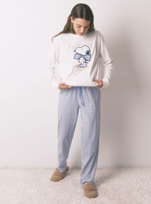 Imagen 2 del producto Pijama Largo Algodón Snoopy Vichy