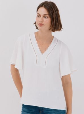 Blusa Encaje Volantes