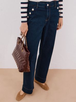 Imagen 2 del producto Pantalón Palazzo Botones Color