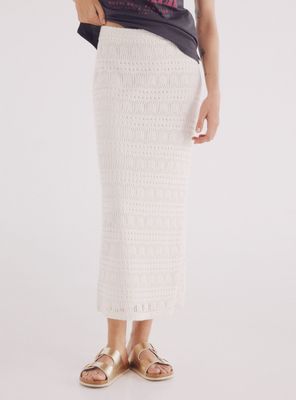 Falda Crochet Midi