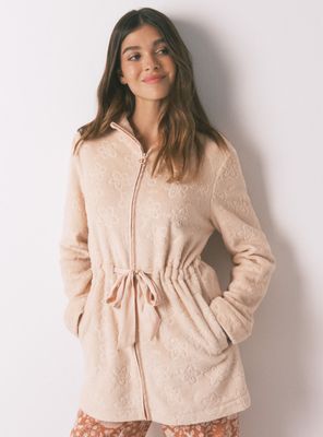 Bata Midi Polar Flores Naranja