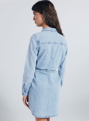 Imagen 2 del producto Vestido Vaquero Camisero Tachas