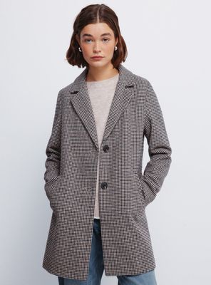 Abrigo Cuadros Cuello Solapa
