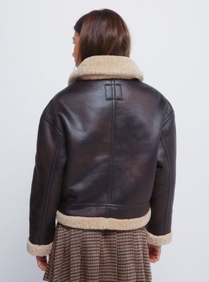 Imagen 2 del producto Cazadora Doble Faz Cuello Pelo