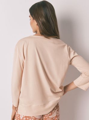 Imagen 2 del producto Camiseta Manga ¾ Algodón Naranja