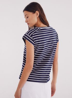Imagen 2 del producto Polera Rayas Manga Contraste