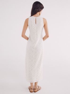 Imagen 2 del producto Vestido Midi Estructura Rombos Flores