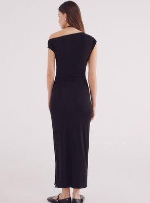 Imagen 2 del producto Vestido Midi Tubo Escote Asimétrico