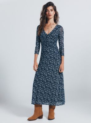 Imagen 1 del producto Vestido Midi Frunces Estampado