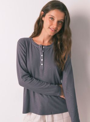 Camiseta Manga Larga Viscosa Brillo