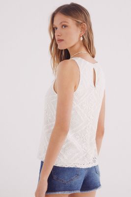 Imagen 2 del producto Top Estructura Rombos Flores