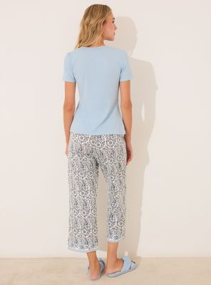 Imagen 2 del producto Pijama Capri Algodón Paisley