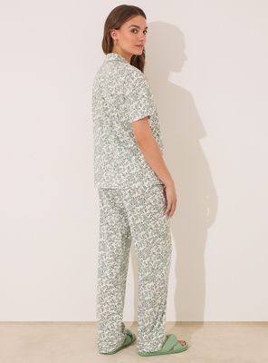 Imagen 2 del producto Pijama Camisero Largo Algodón Flores