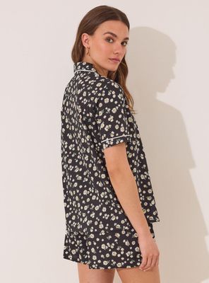 Imagen 2 del producto Pijama Camisero Corto Algodón Flores