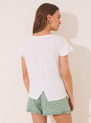 Imagen 2 del producto Pijama Corto Algodón con Slub Jersey