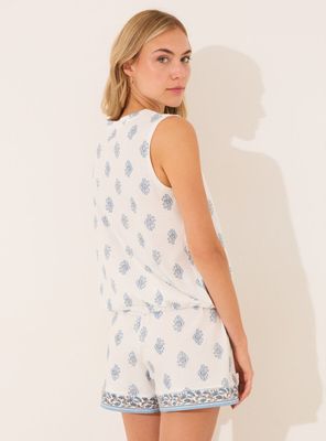 Imagen 2 del producto Pijama Corto Tirantes Algodón Paisley