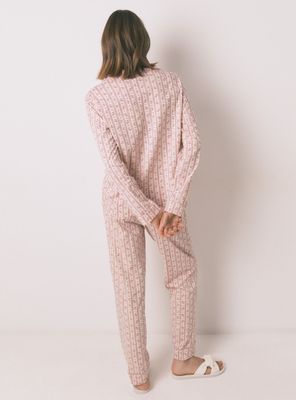 Imagen 2 del producto Pijama Camisero Largo Flores Rosa Algodón