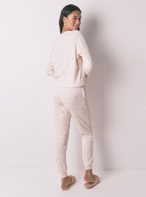 Imagen 2 del producto Pijama Larga Viscosa Estampado Floral Rosa